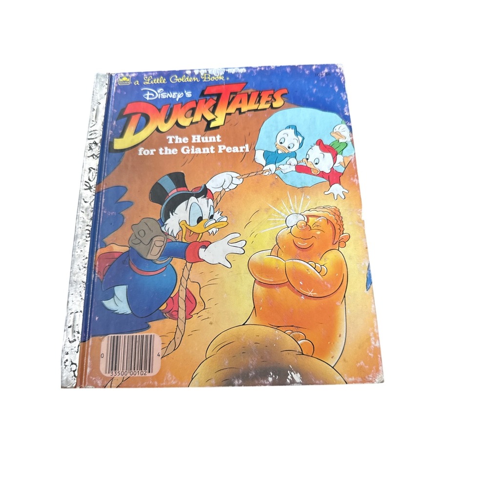 Disney DuckTales The Hunt for the Giant Pearl Little Golden Book Vintage 1987